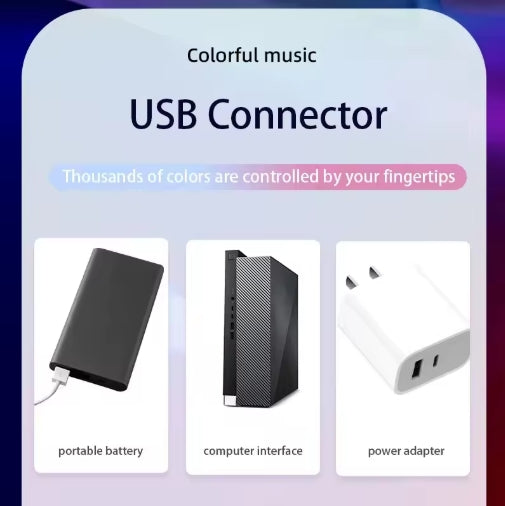 RGB LED Light Bar - Music Sync TV Backlight with Remote Control