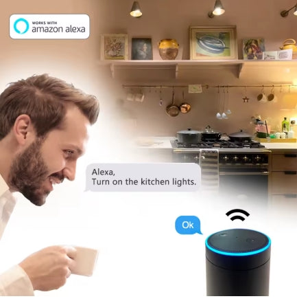 Smart RGB LED Light Bulb - Alexa & Voice Control